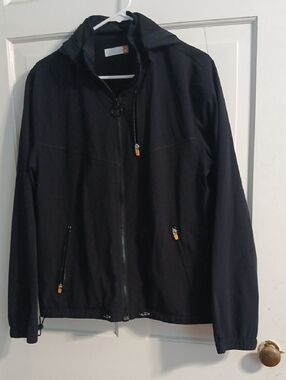 ULEX Men's Black Zip-Front Hooded Jacket